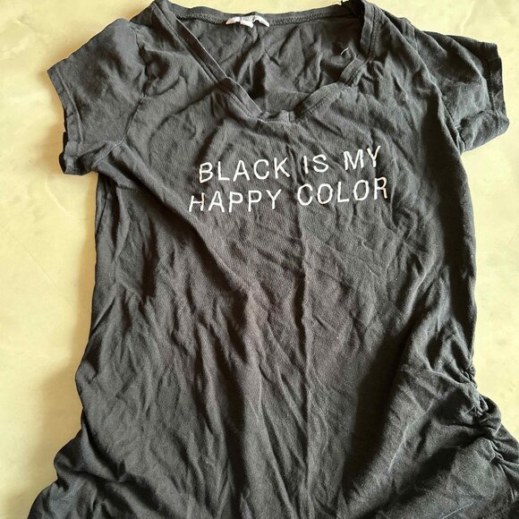 T-shirt Black is my happy color Size M - Picture 2 of 3